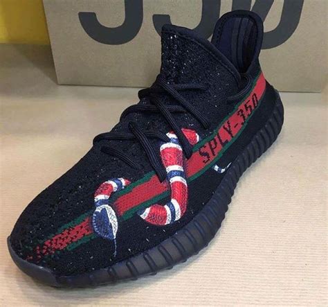 fake gucci snake yeezys|false yeezy images.